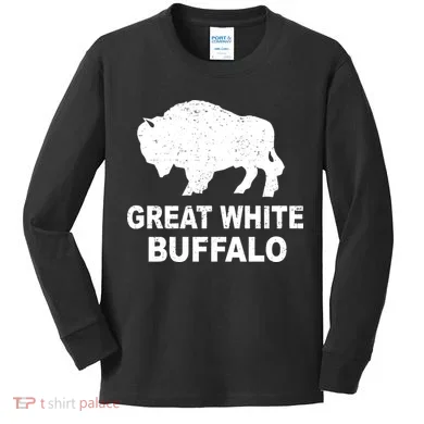 Great White Buffalo Kids Long Sleeve Shirt