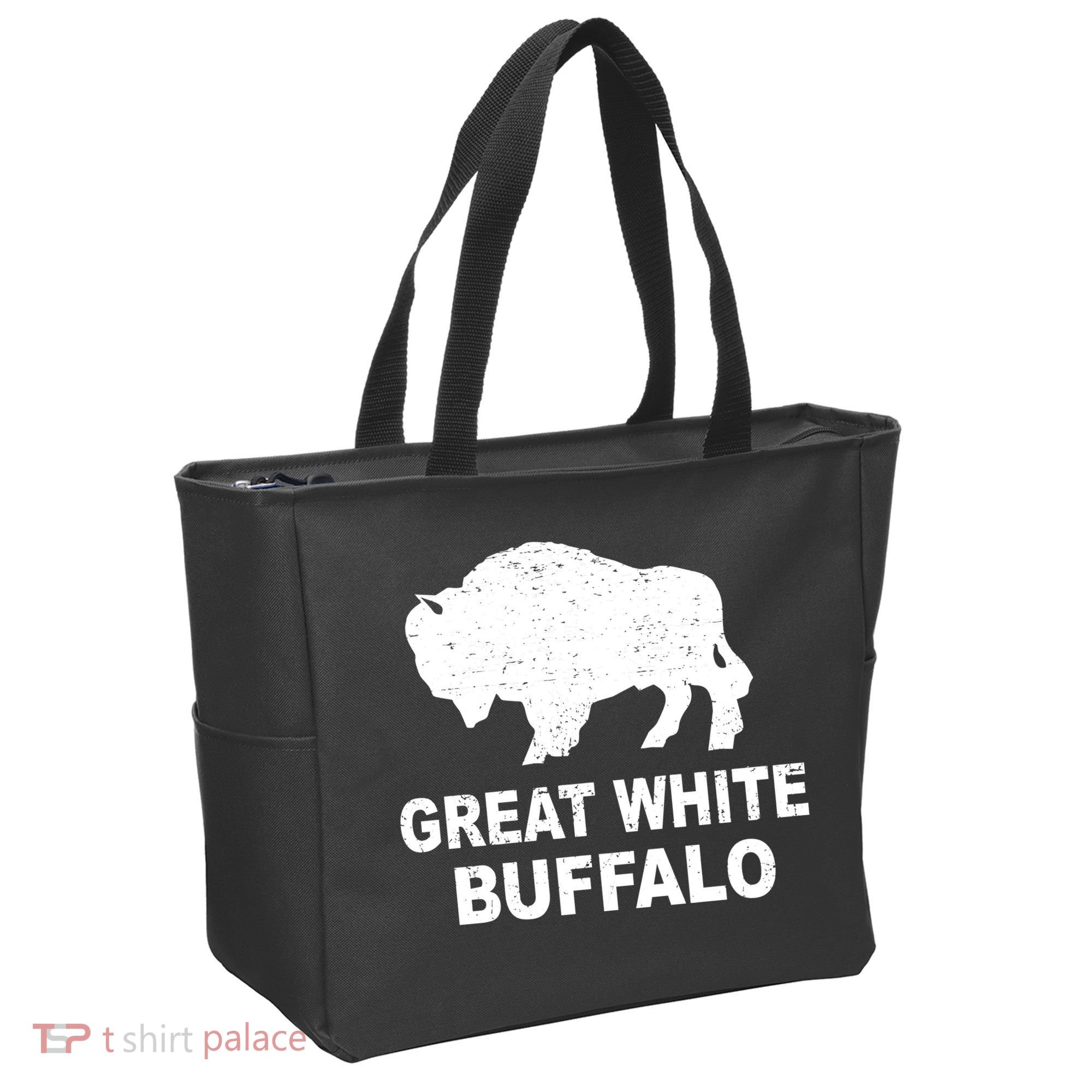 Great White Buffalo Tote Bag