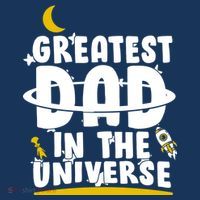 Greatest Dad In The Universe Button thumb 1