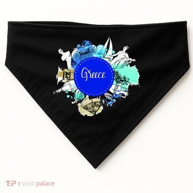Greece USA-Made Doggie Bandana