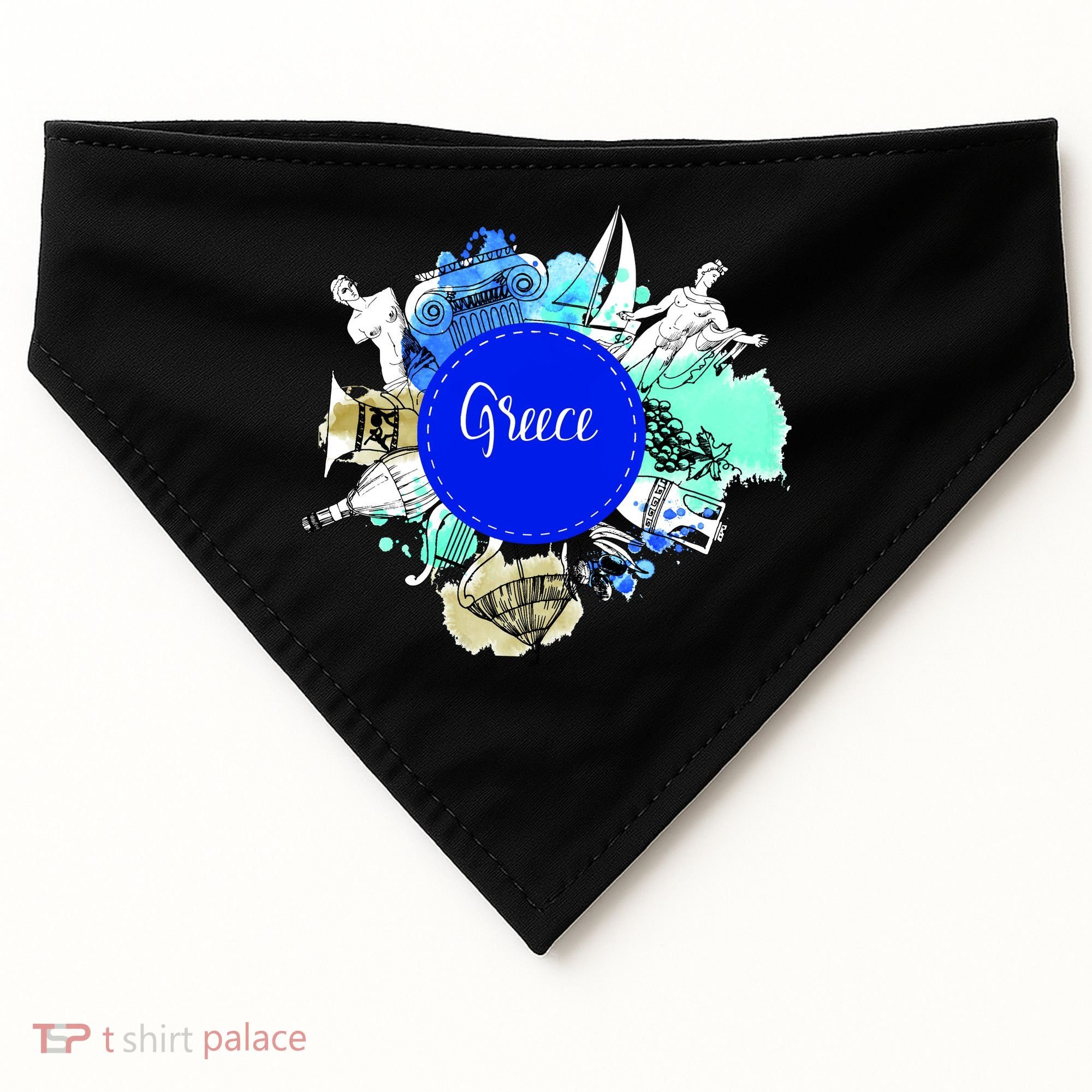Greece USA-Made Doggie Bandana