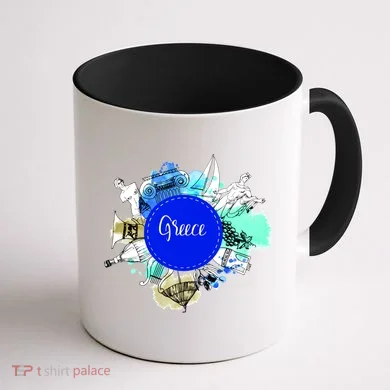 Greece Coffee Mug back