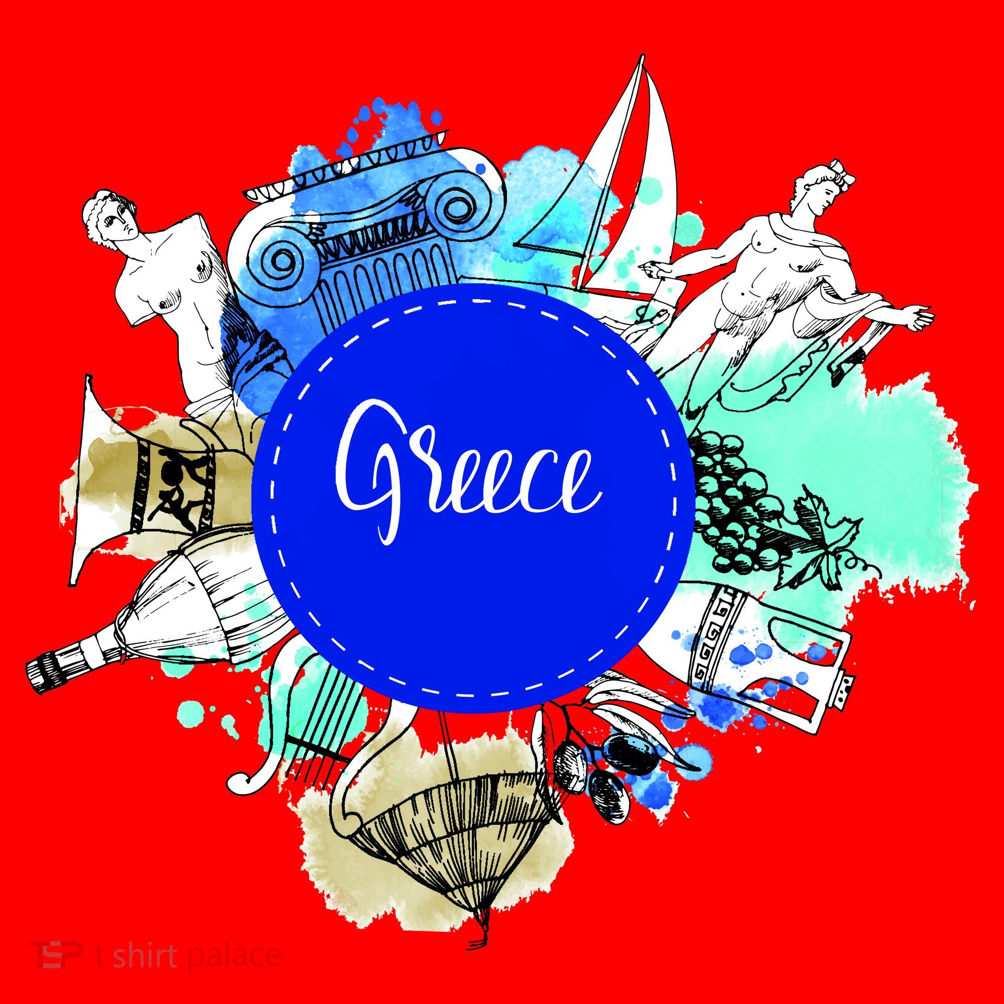 Greece Santa Hat