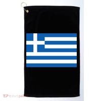 Greece Flag Golf Towel thumb 0