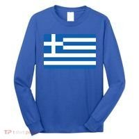 Greece Flag Long Sleeve Shirt thumb 0