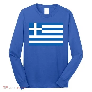 Greece Flag Long Sleeve Shirt