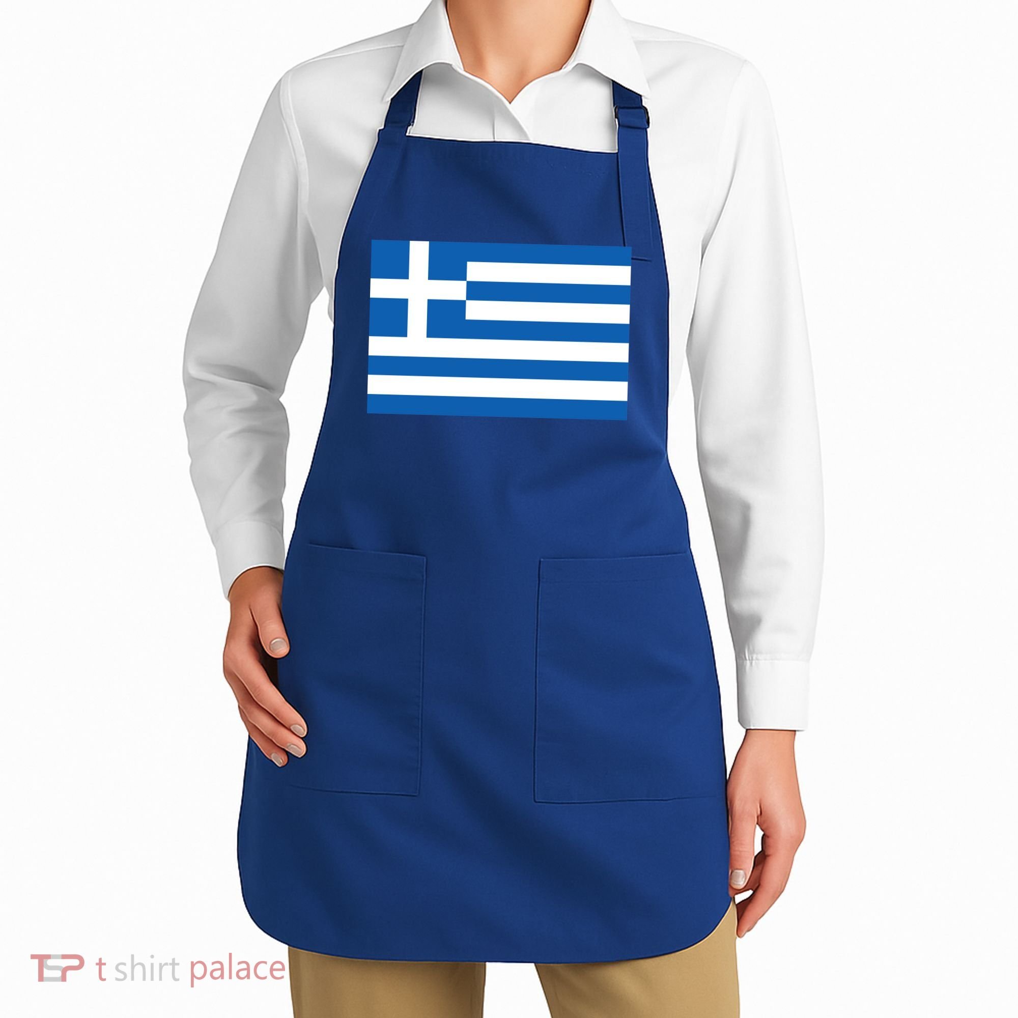 Greece Flag Apron