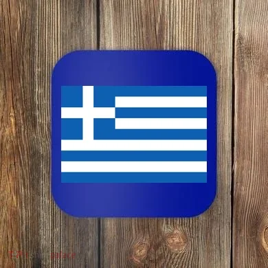 Greece Flag Coaster