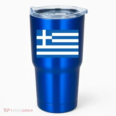 Greece Flag Tumbler