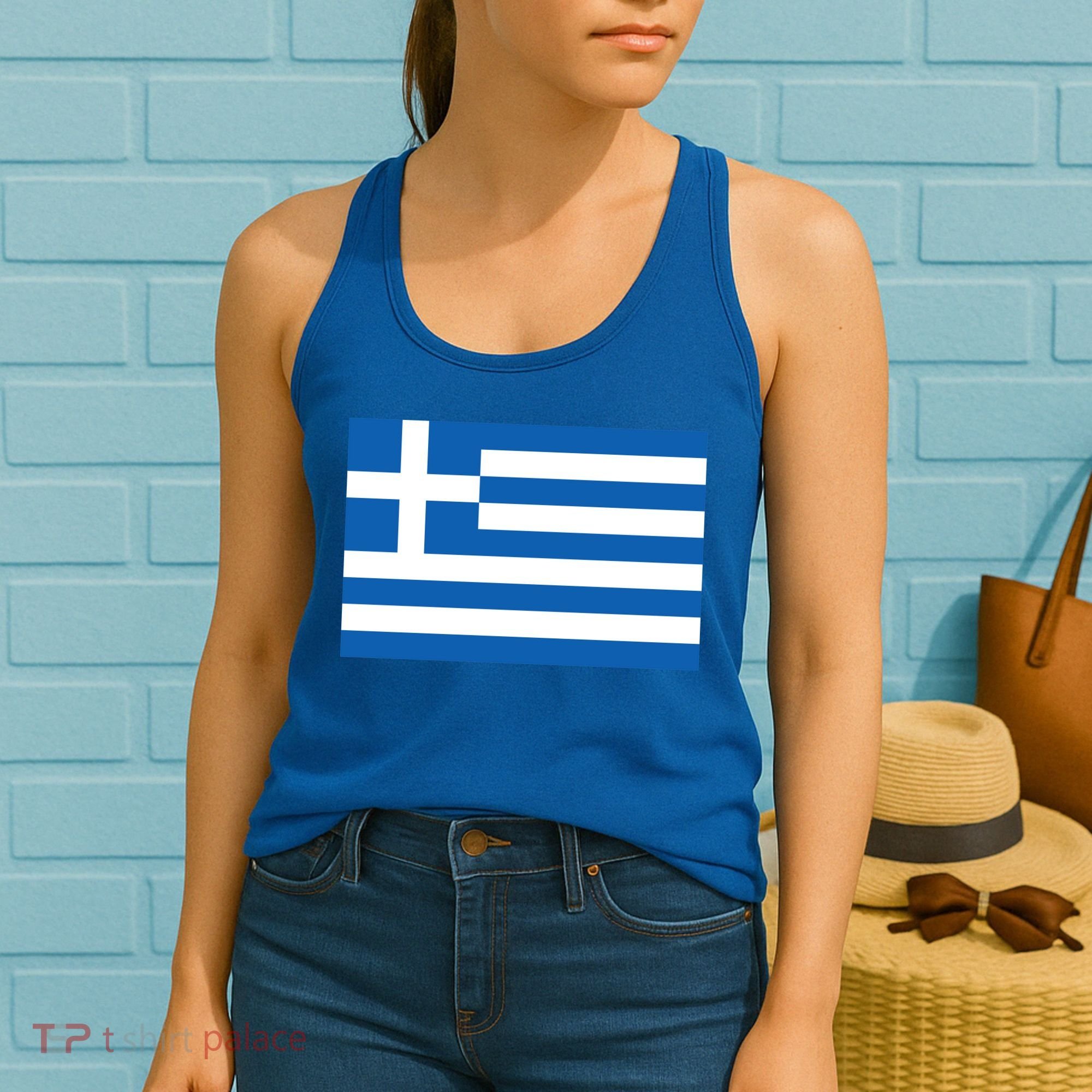 Greece Flag Women's Tank Top