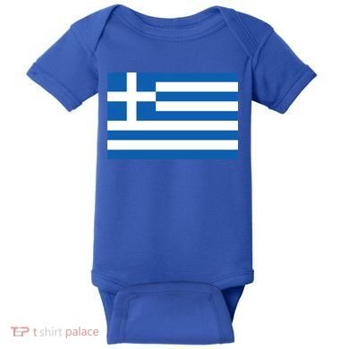 Greece Flag Baby Bodysuit