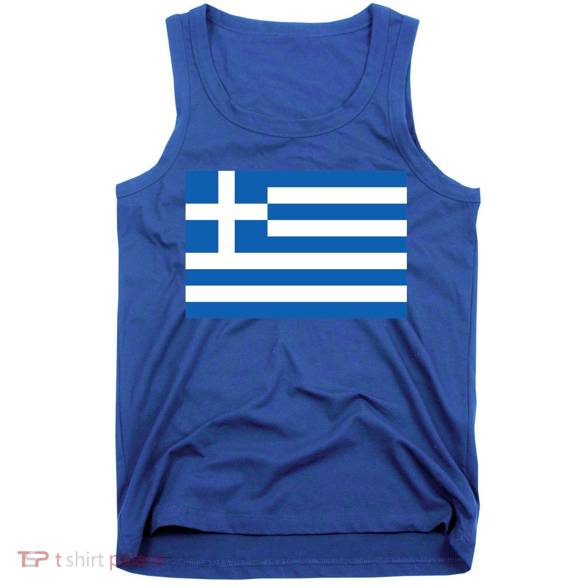 Greece Flag Tank Top