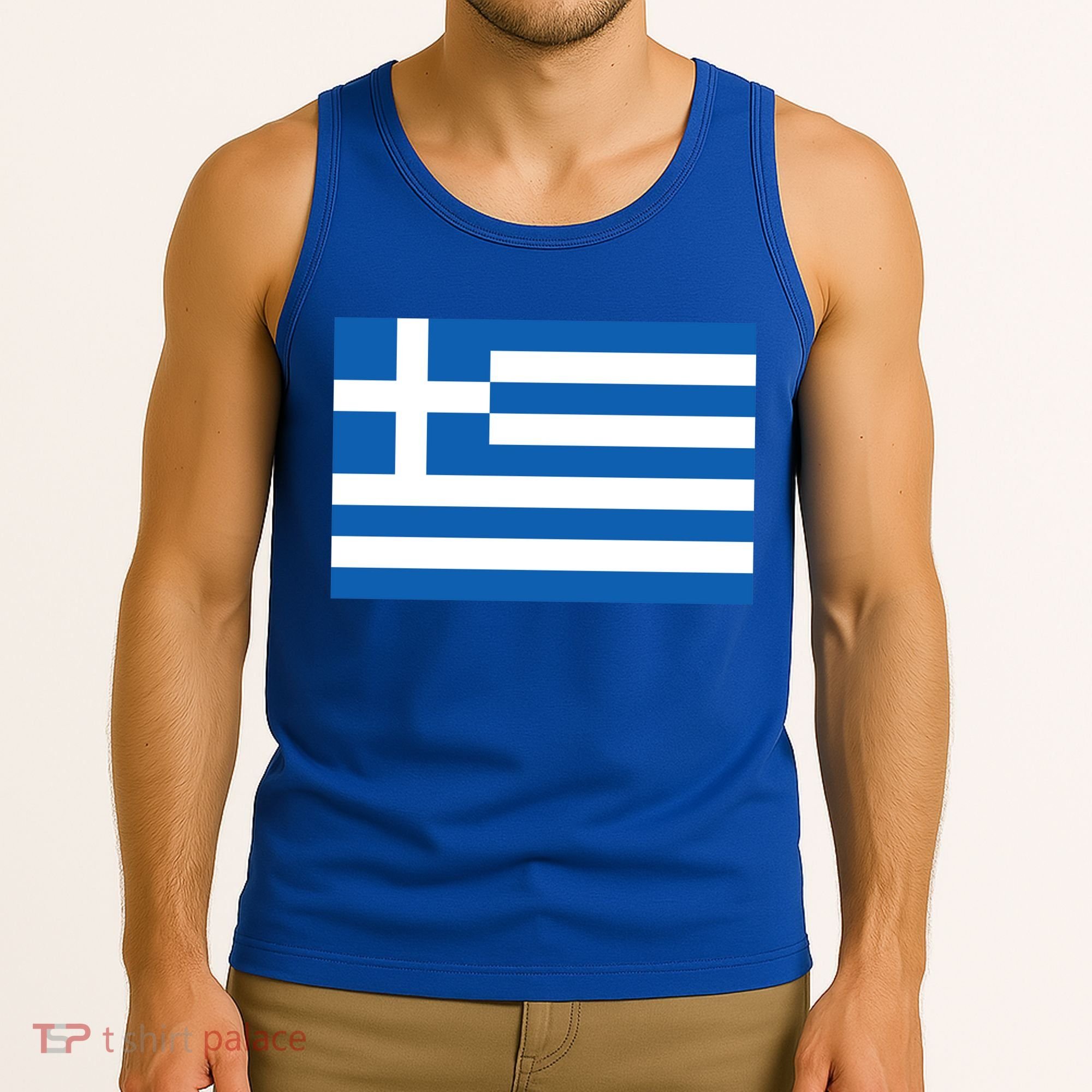 Greece Flag Tank Top