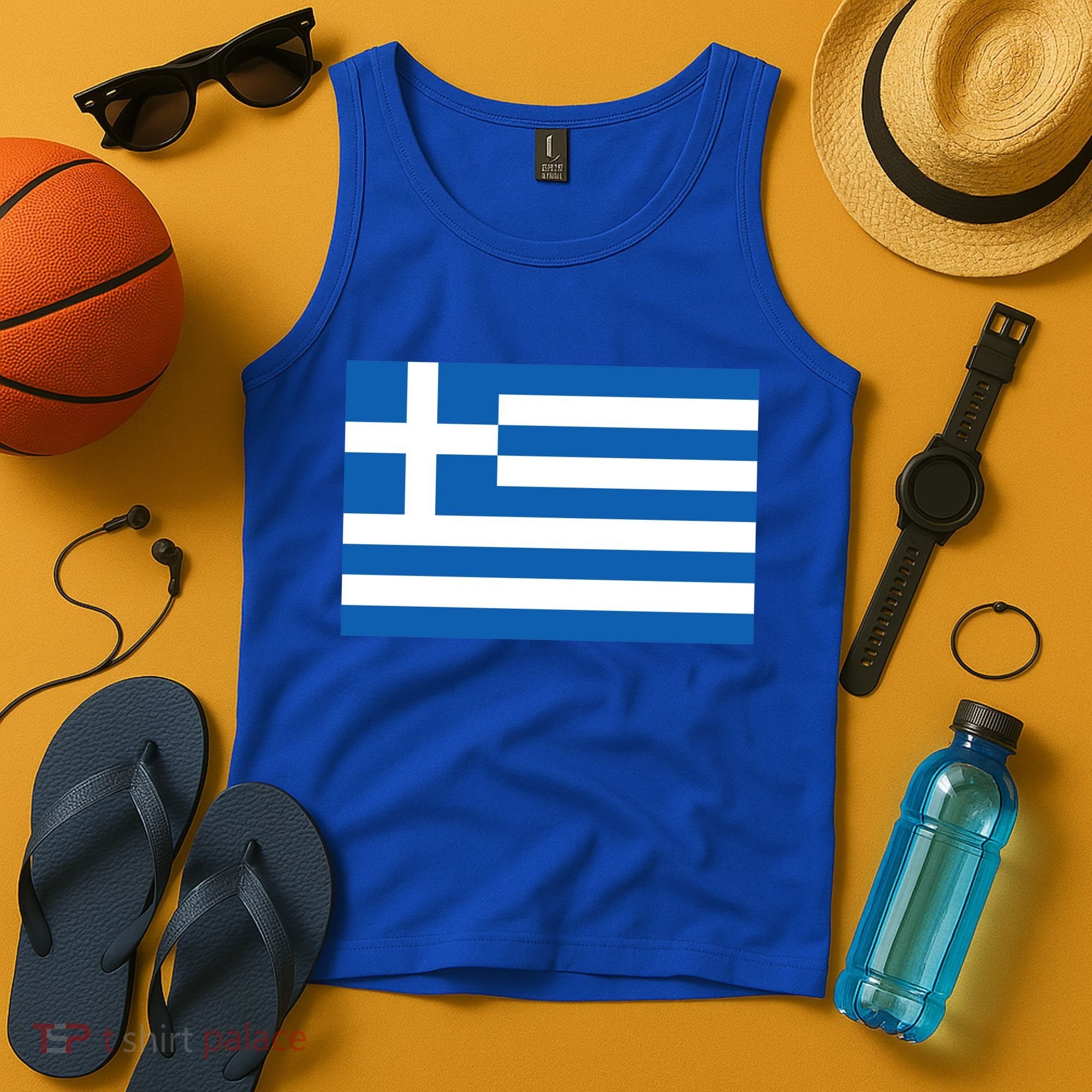 Greece Flag Tank Top