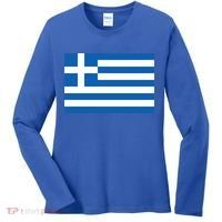 Greece Flag Women's Long Sleeve Shirt thumb 0