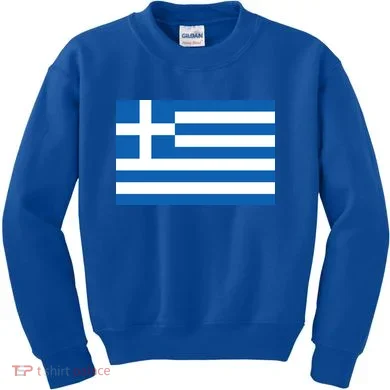 Greece Flag Kids Sweatshirt