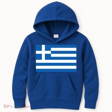 Greece Flag Kids Hoodie