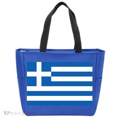 Greece Flag Tote Bag