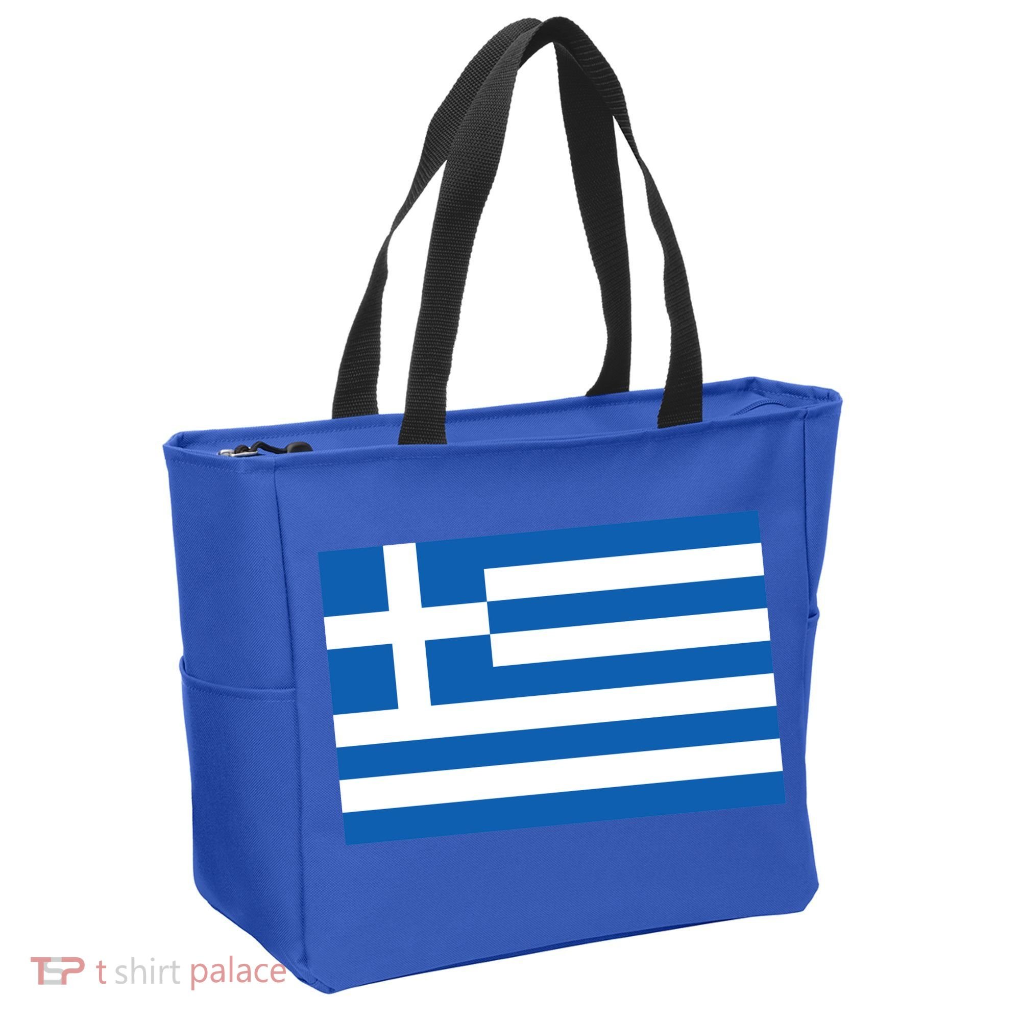 Greece Flag Tote Bag
