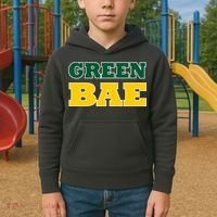 Green Bae Green Bay, Wisconsin Kids Hoodie thumb 2