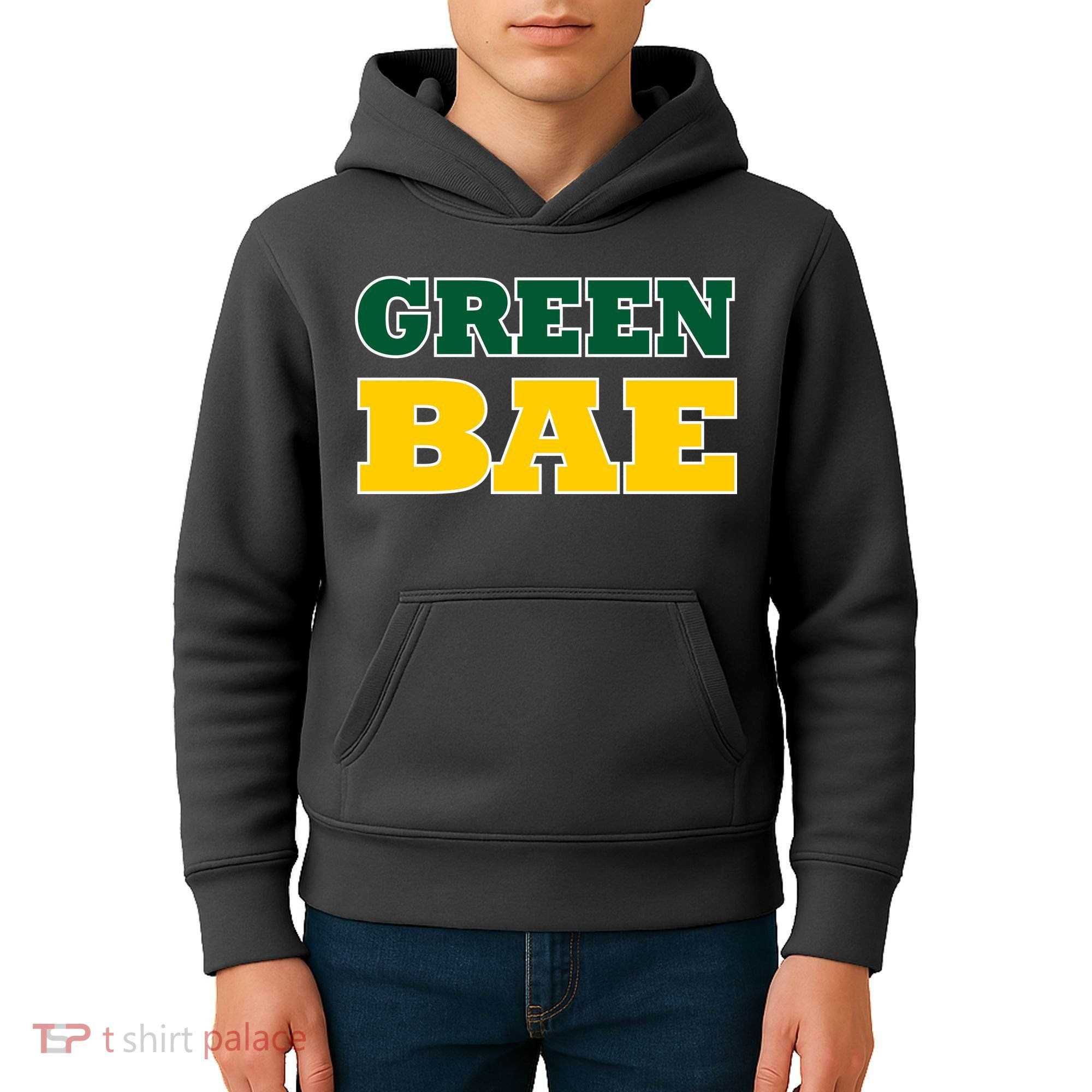 Green Bae Green Bay, Wisconsin Kids Hoodie