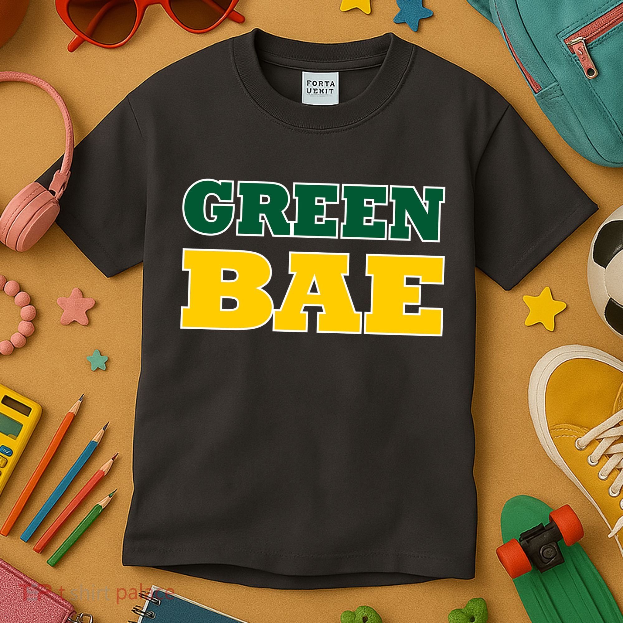 Green Bae Green Bay, Wisconsin Kids T-Shirt