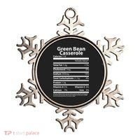 Green Bean Casserole Nutritional Facts Funny Thanksgiving Ornament thumb 0