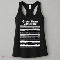 Green Bean Casserole Nutritional Facts Funny Thanksgiving Women's Tank Top thumb 3