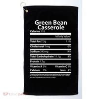 Green Bean Casserole Nutritional Facts Funny Thanksgiving Golf Towel thumb 0