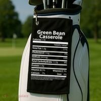 Green Bean Casserole Nutritional Facts Funny Thanksgiving Golf Towel thumb 2