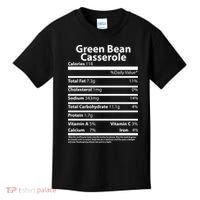 Green Bean Casserole Nutritional Facts Funny Thanksgiving Kids T-Shirt thumb 0