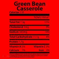 Green Bean Casserole Nutritional Facts Funny Thanksgiving Santa Hat thumb 1