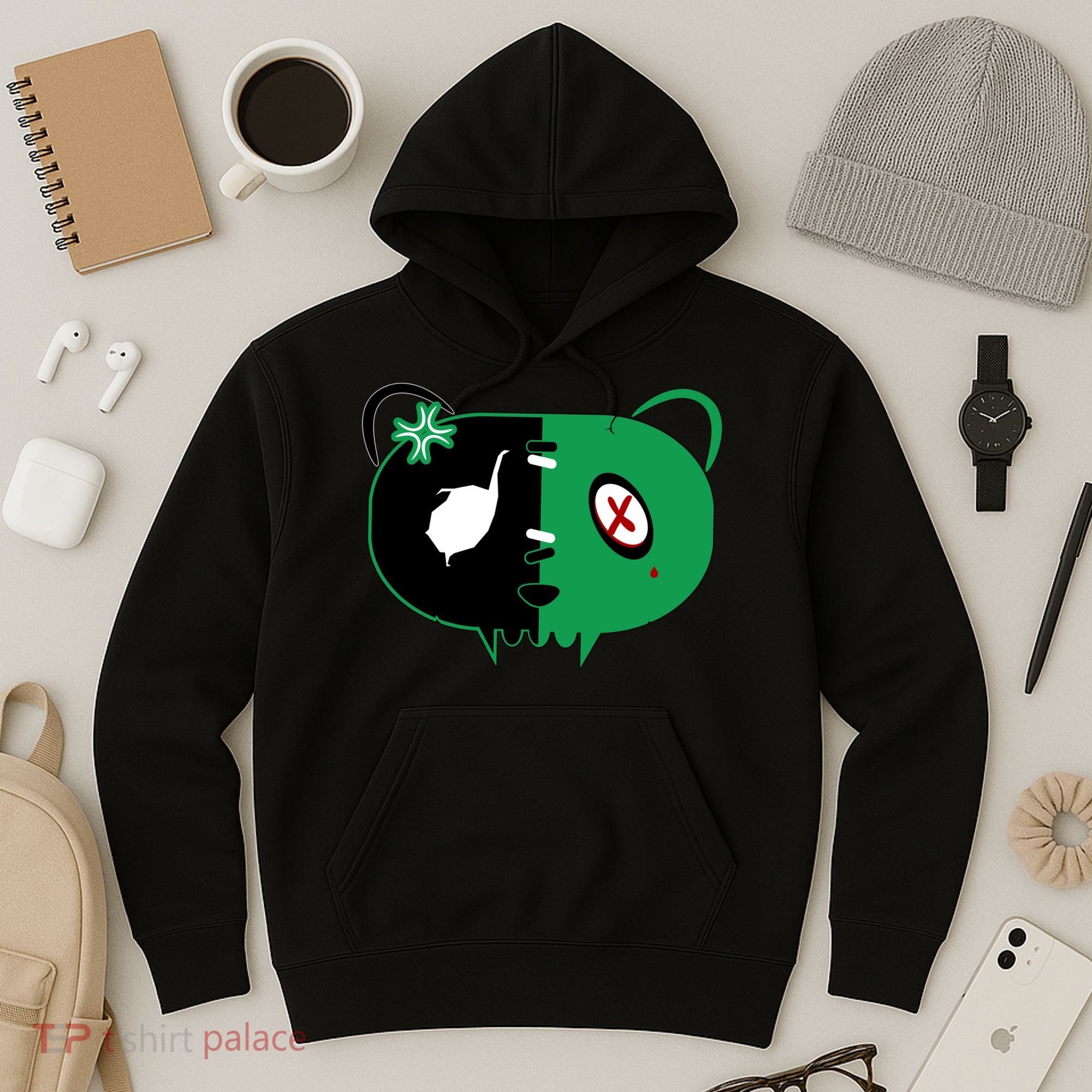 Green Bear Hoodie