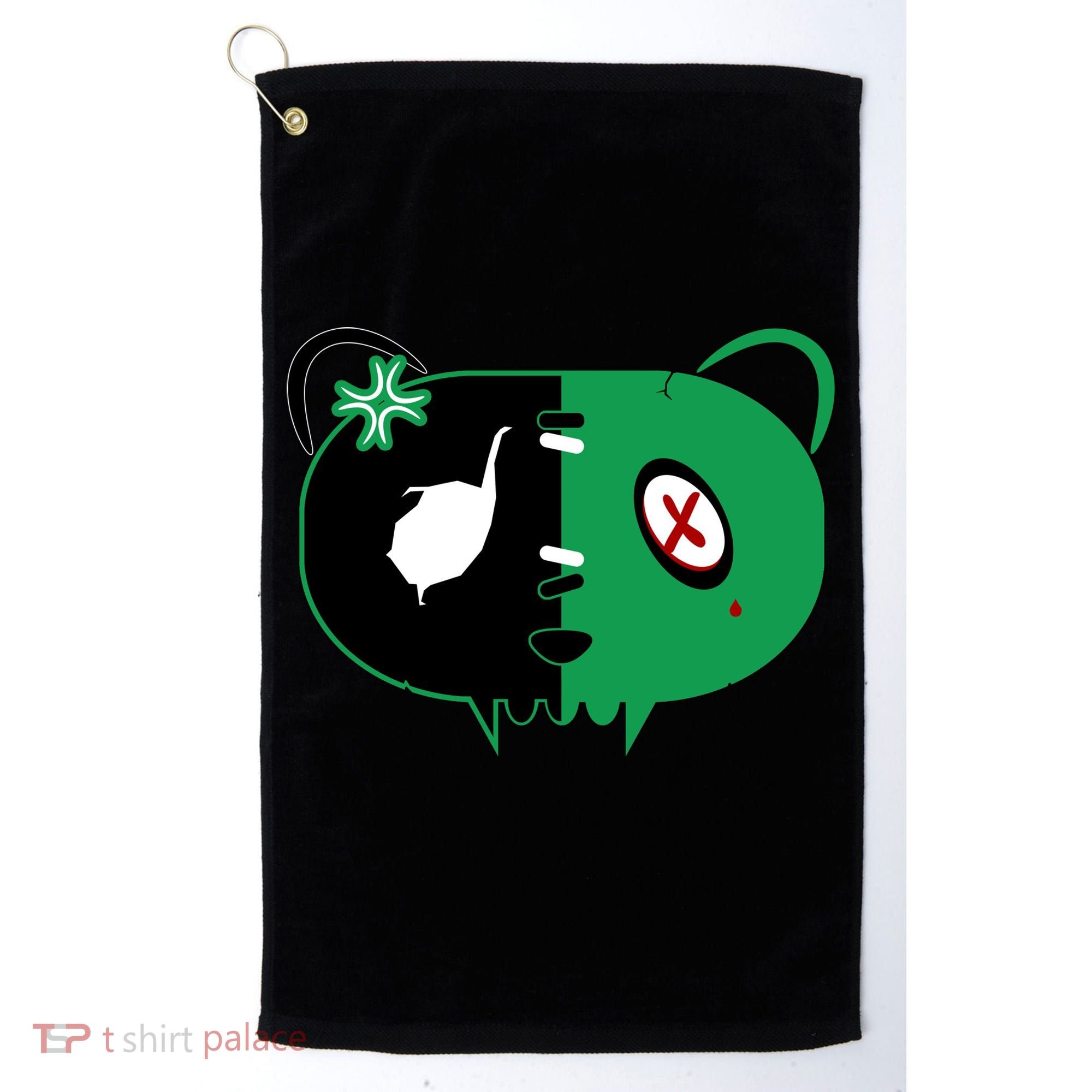 Green Bear Golf Towel