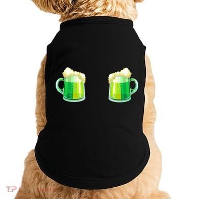 Green Beer Boobs - St. Patrick's Day Doggie Tank
