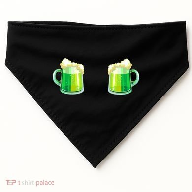 Green Beer Boobs - St. Patrick's Day USA-Made Doggie Bandana