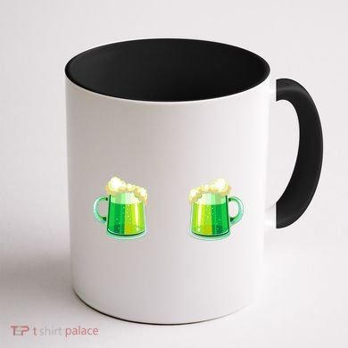 Green Beer Boobs - St. Patrick's Day Coffee Mug back