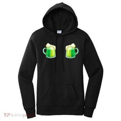 Green Beer Boobs - St. Patrick's Day Women's Hoodie