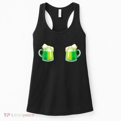 Green Beer Boobs - St. Patrick's Day Women's Tank Top