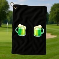 Green Beer Boobs - St. Patrick's Day Golf Towel thumb 1