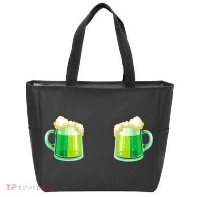 Green Beer Boobs - St. Patrick's Day Tote Bag