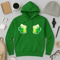 Green Beer Boobs - St. Patrick's Day Hoodie thumb 3