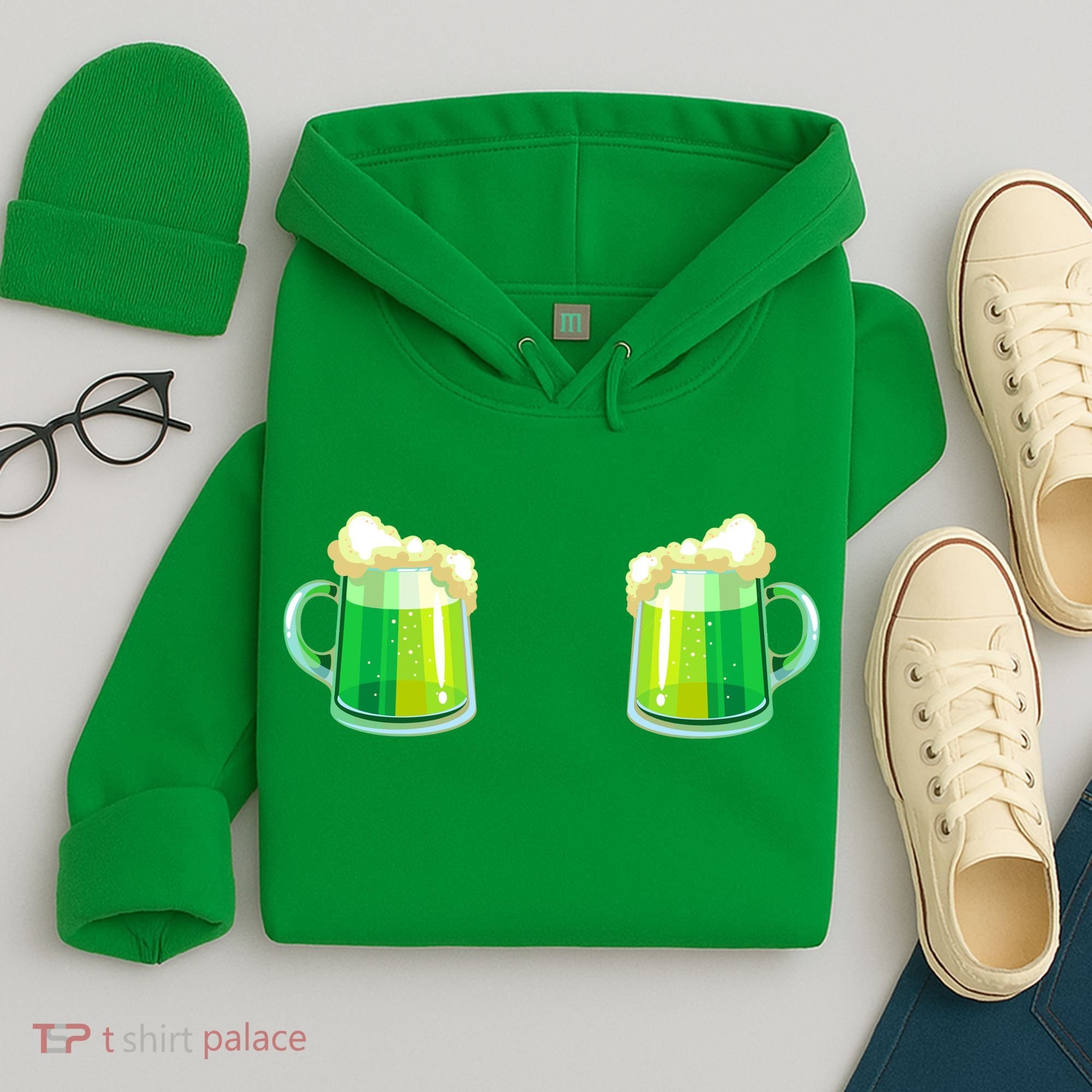 Green Beer Boobs - St. Patrick's Day Hoodie