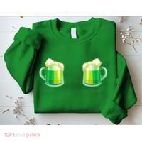 Green Beer Boobs - St. Patrick's Day Sweatshirt thumb 2