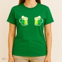 Green Beer Boobs - St. Patrick's Day T-Shirt thumb 4