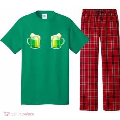 Green Beer Boobs - St. Patrick's Day Pajama Set