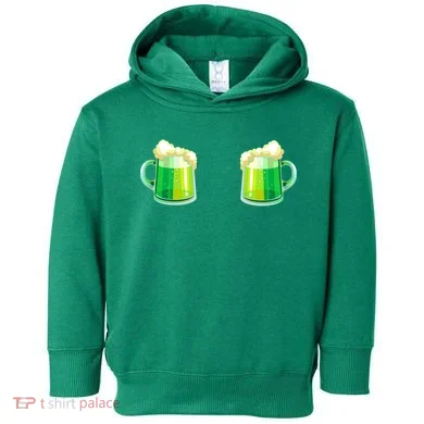 Green Beer Boobs - St. Patrick's Day Toddler Hoodie
