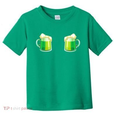 Green Beer Boobs - St. Patrick's Day Toddler T-Shirt