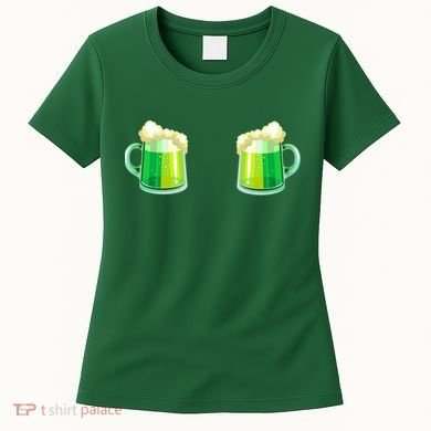 Green Beer Boobs - St. Patrick's Day Women's T-Shirt