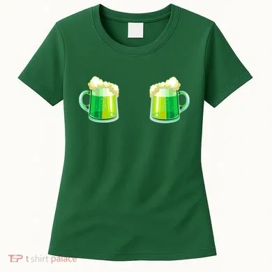 Green Beer Boobs - St. Patrick's Day Women's T-Shirt